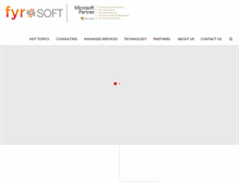 Tablet Screenshot of fyrsoft.com